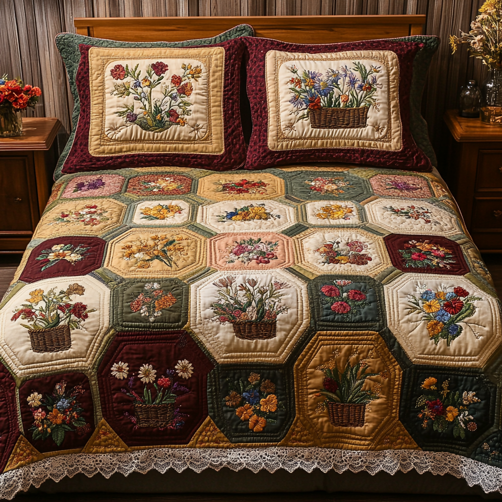 Bloom Quilt Quilted Bedding Set Duvet Cover Bedspreads Sunflower Gifts For Grandma Bloom Quilt Quilted Bedding Set Duvet Cover Bedspreads Sunflower Gifts For Grandma