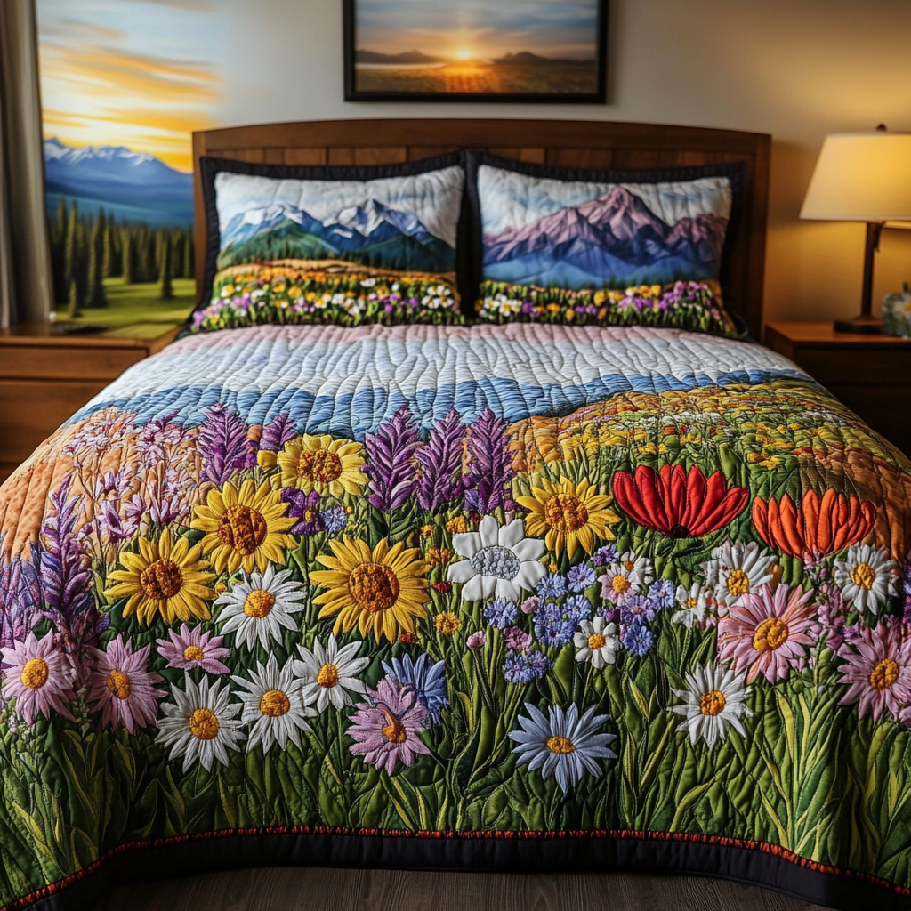 Bloom Trail Quilted Bedding Set Duvet Cover Bedspreads Sea Ocean Themed Gifts Bloom Trail Quilted Bedding Set Duvet Cover Bedspreads Sea Ocean Themed Gifts