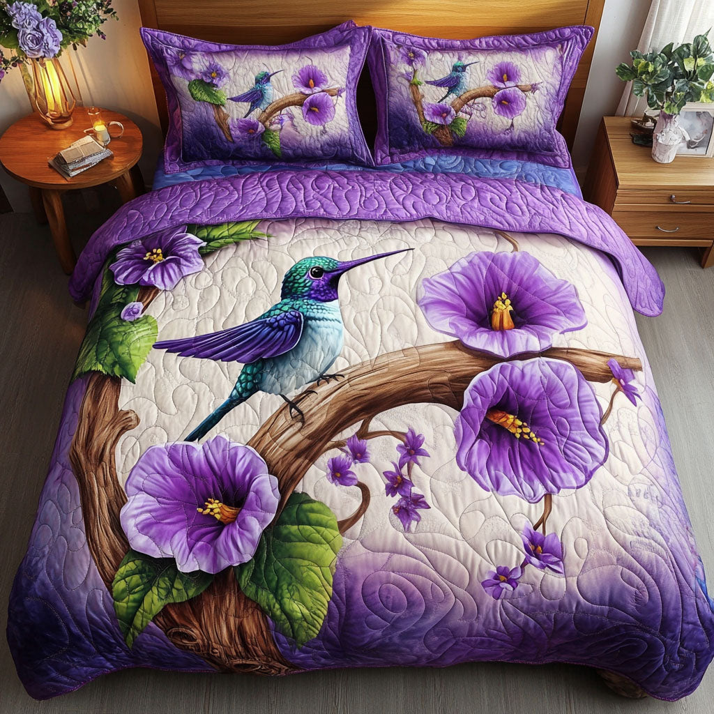 Blooming Hummingbird Quilted Bedding Set Duvet Cover Bedspread Hummingbird Feeder Gift Blooming Hummingbird Quilted Bedding Set Duvet Cover Bedspread Hummingbird Feeder Gift
