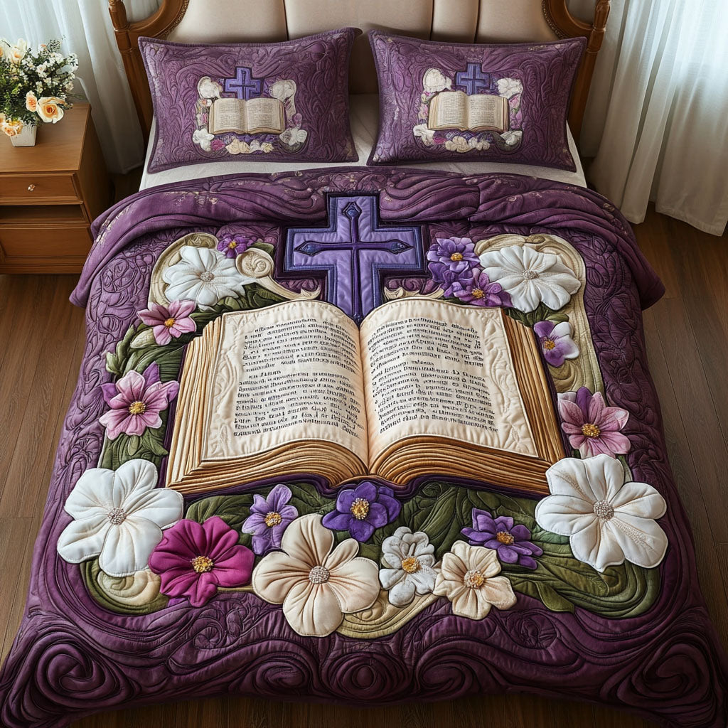 Blooming Scriptures Quilted Bedding Set Duvet Cover Bed Sheet Set Faith Based Gift Ideas Blooming Scriptures Quilted Bedding Set Duvet Cover Bed Sheet Set Faith Based Gift Ideas