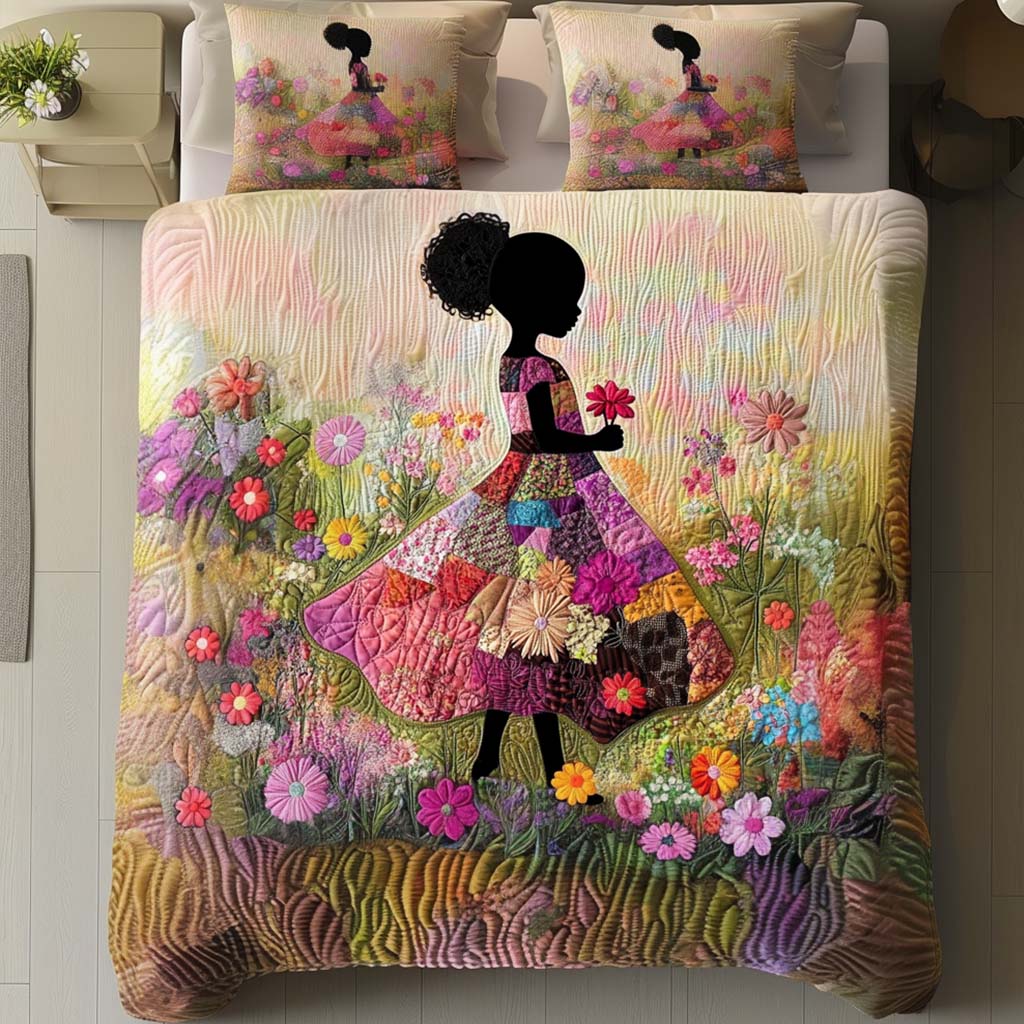 Blossom Grace Quilted Bedding Set Duvet Cover Bed Sheet Set Melanin African American Gifts Stuff Blossom Grace Quilted Bedding Set Duvet Cover Bed Sheet Set Melanin African American Gifts Stuff
