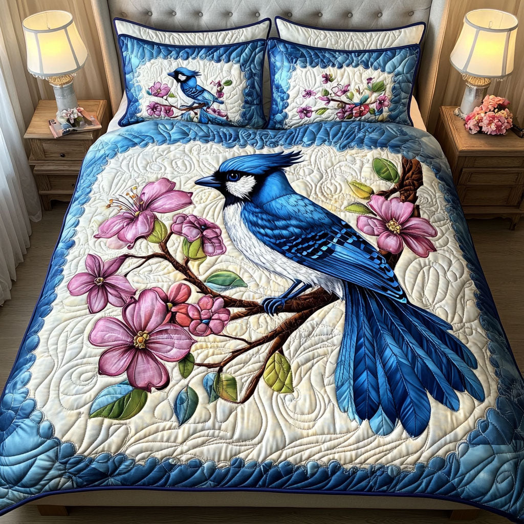 Blue Sky Blooms Quilted Bedding Set Duvet Cover Bedspread Christmas Flower Gifts Blue Sky Blooms Quilted Bedding Set Duvet Cover Bedspread Christmas Flower Gifts