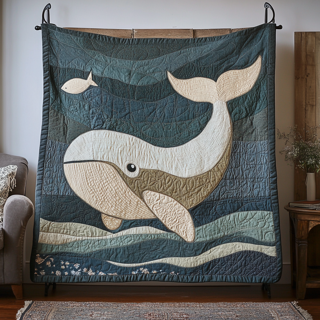 Blue Titan Quilted Blanket Cute Colorful Blanket Whale Related Gifts Blue Titan Quilted Blanket Cute Colorful Blanket Whale Related Gifts