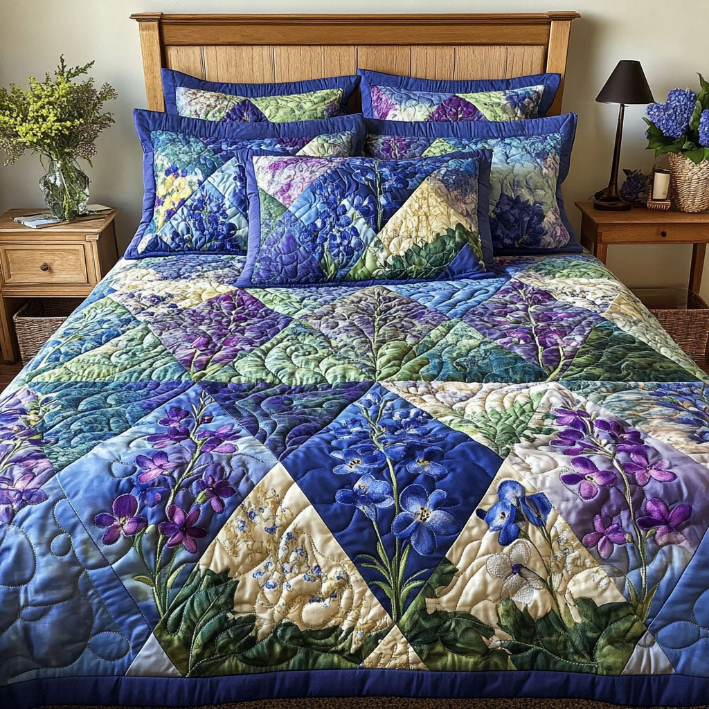 Bluebonnet Patchwork Quilted Bedding Set Duvet Cover Bed Sheet Set Best Gifts From Texas Bluebonnet Patchwork Quilted Bedding Set Duvet Cover Bed Sheet Set Best Gifts From Texas