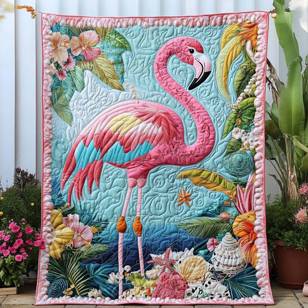 Blush and Bounce Quilted Blanket Nice Throw Blanket Novelty Flamingo Gifts Blush and Bounce Quilted Blanket Nice Throw Blanket Novelty Flamingo Gifts