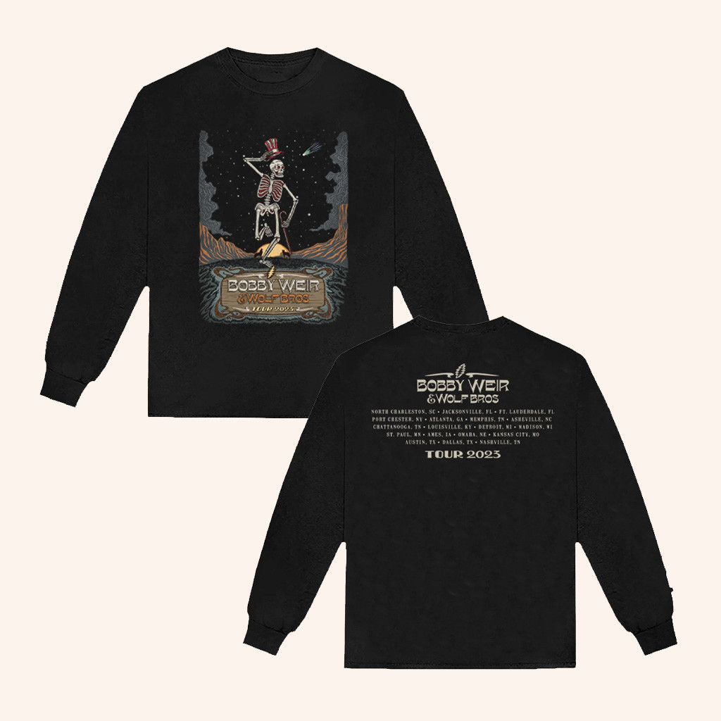 Bob Weir Merch Bobby Weir And Wolf Bros Tour 2023 Long Sleeve Shirt Gift For Brother Bob Weir Merch Bobby Weir And Wolf Bros Tour 2023 Long Sleeve Shirt Gift For Brother