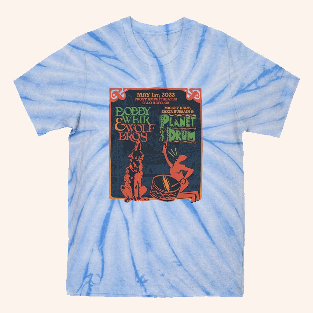 Bob Weir Merch Frost Amphitheater Event Tie Dye T-Shirt Gifts For Music Lovers Bob Weir Merch Frost Amphitheater Event Tie Dye T-Shirt Gifts For Music Lovers