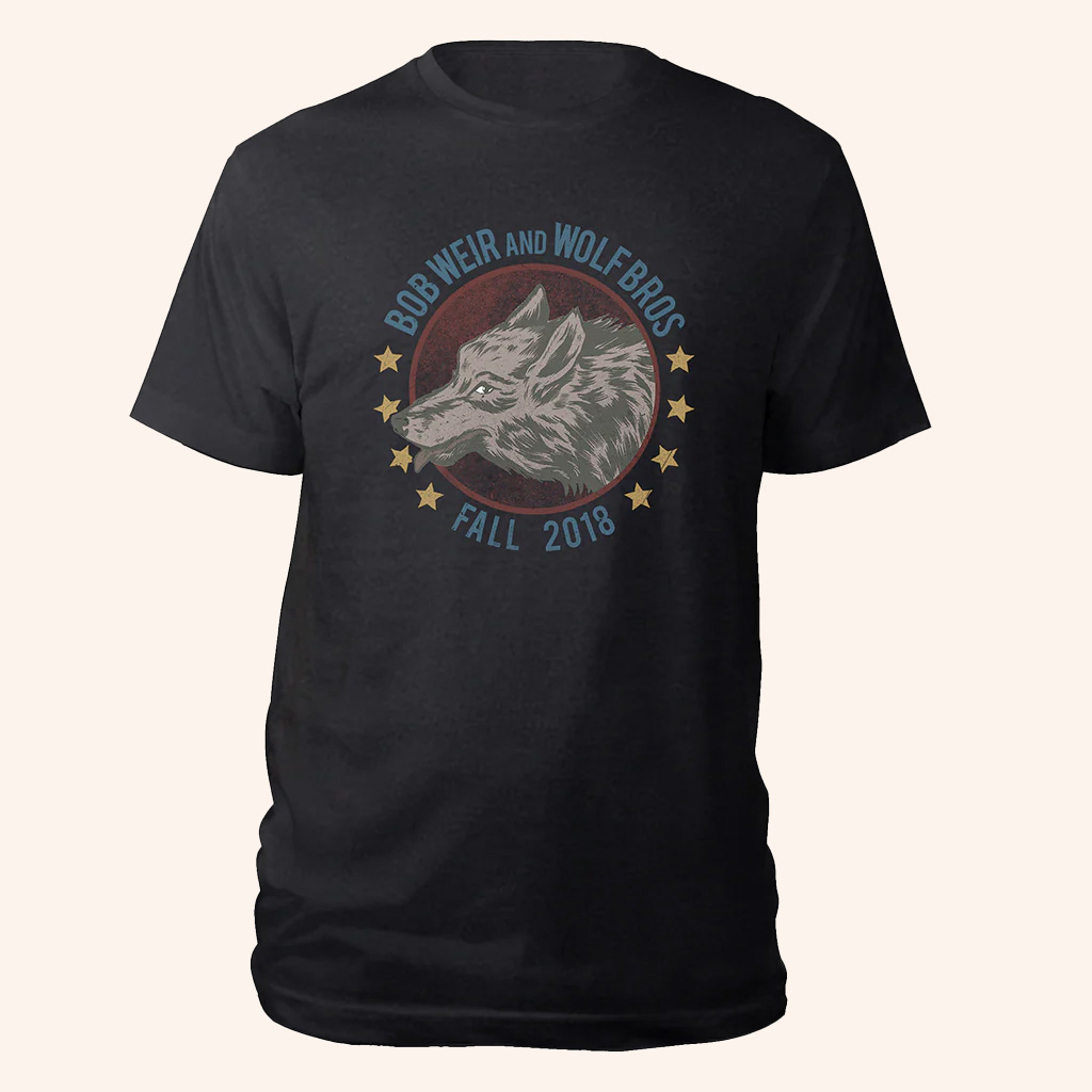 Bob Weir Merch Grey Wolf Fall 2018 T-Shirt Christmas Gifts For Boyfriend