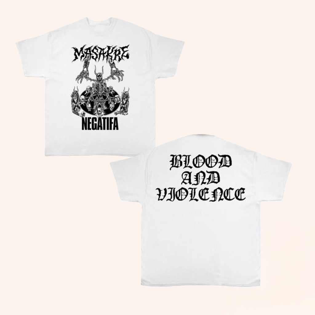 Bojakrama Press Merch Masakre Negatifa T-Shirt Blood And Violence Shirt Halloween Presents Bojakrama Press Merch Masakre Negatifa T-Shirt Blood And Violence Shirt Halloween Presents