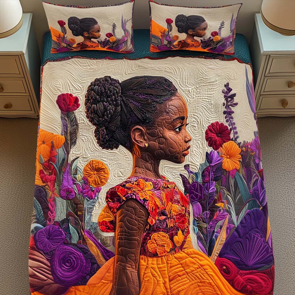 Bold Beauty Quilted Bedding Set Duvet Cover Bed Sheet Set Melanin Black History Gifts For Ladies Bold Beauty Quilted Bedding Set Duvet Cover Bed Sheet Set Melanin Black History Gifts For Ladies