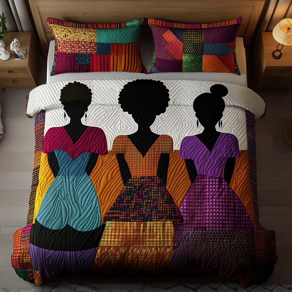 Bold Grace Quilted Bedding Set Duvet Cover Merch Best Melanin Gifts For Ladies Bold Grace Quilted Bedding Set Duvet Cover Merch Best Melanin Gifts For Ladies