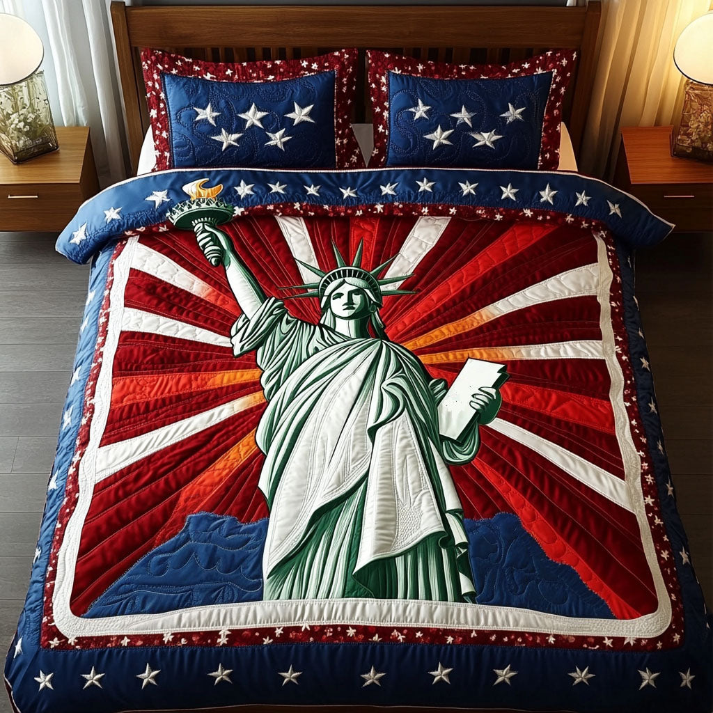 Bold Liberty Quilted Bedding Set Duvet Cover Bedspread Patriotic Gifts For Him Bold Liberty Quilted Bedding Set Duvet Cover Bedspread Patriotic Gifts For Him