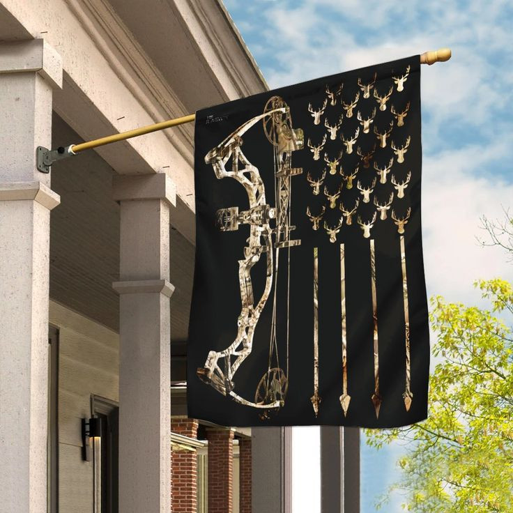 Bowhunting Deer Flag Deer Hunter Bow Flag Outdoor Home Decorations Bowhunting Deer Flag Deer Hunter Bow Flag Outdoor Home Decorations
