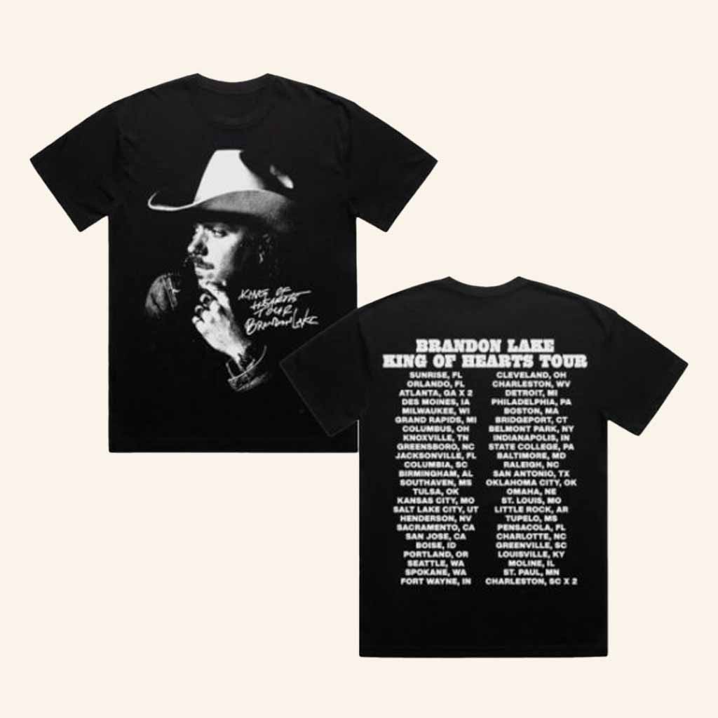 Brandon Lake Merch King Of Hearts Portrait Tour T-Shirt Presents For Music Lovers