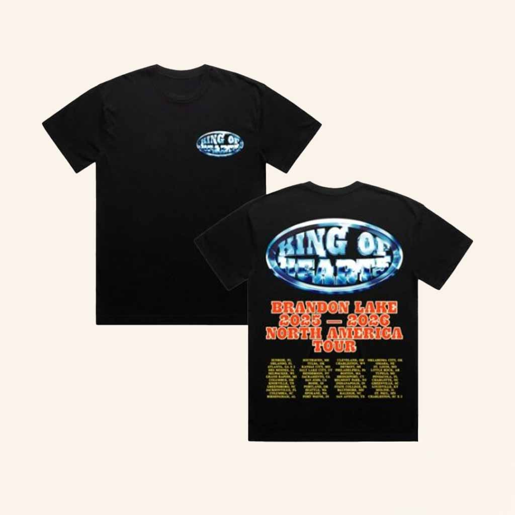 Brandon Lake Merch King Of Hearts Tour T-Shirt Best Gifts For Music Lovers Brandon Lake Merch King Of Hearts Tour T-Shirt Best Gifts For Music Lovers