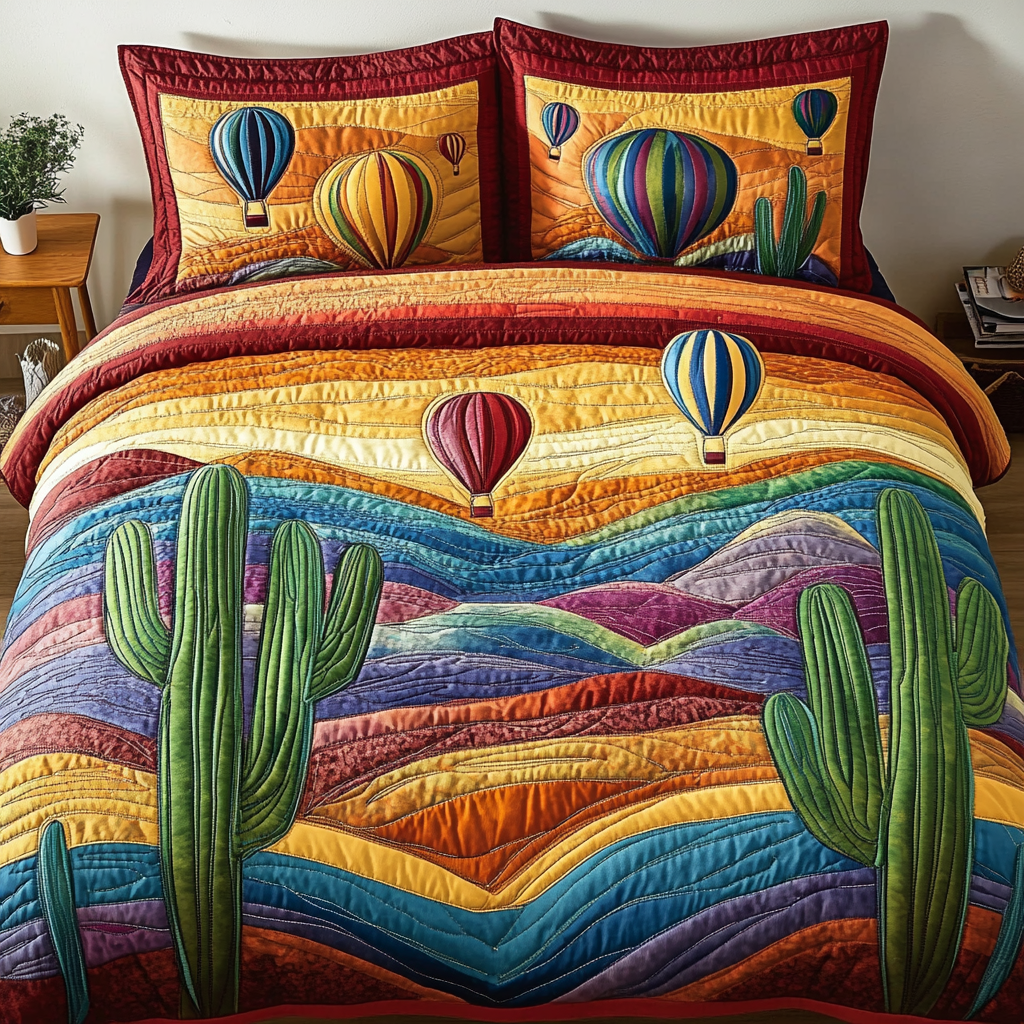 Breezy Escape Quilted Bedding Set Duvet Cover Bedspread Cactus Related Gifts For Friends Breezy Escape Quilted Bedding Set Duvet Cover Bedspread Cactus Related Gifts For Friends