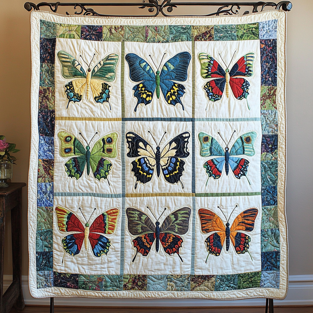 Bright Wings Quilted Blanket Sofa Throw Blanket Birthday Presents For Butterfly Lovers Bright Wings Quilted Blanket Sofa Throw Blanket Birthday Presents For Butterfly Lovers