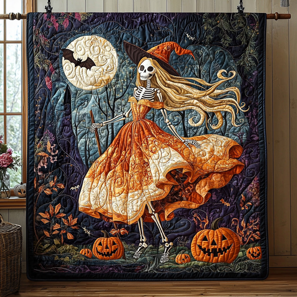 Broomstick Trail Quilted Blanket Nice Throw Blanket Halloween Gifts For Girlfriend Broomstick Trail Quilted Blanket Nice Throw Blanket Halloween Gifts For Girlfriend