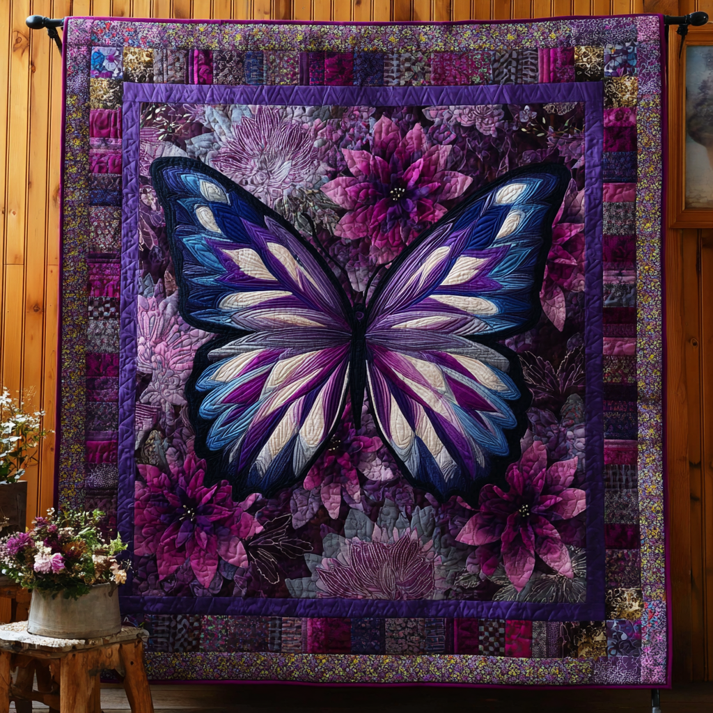 Butterfly Dreams Quilted Blanket Nice Throw Blanket Best Butterfly Lover Gifts For Her Butterfly Dreams Quilted Blanket Nice Throw Blanket Best Butterfly Lover Gifts For Her