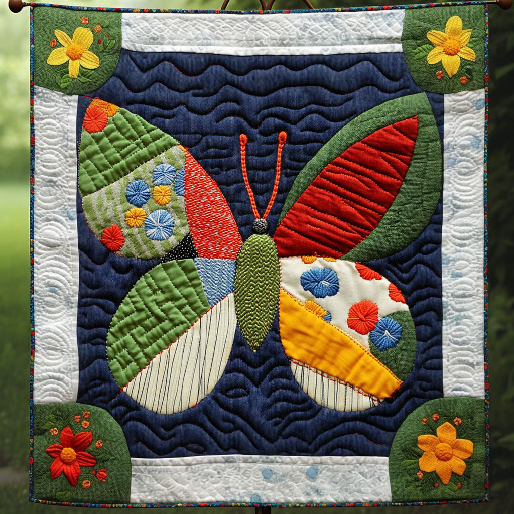 Butterfly Whimsy Quilted Blanket Cute Colorful Blanket Butterfly Gifts For Girlfriend Butterfly Whimsy Quilted Blanket Cute Colorful Blanket Butterfly Gifts For Girlfriend