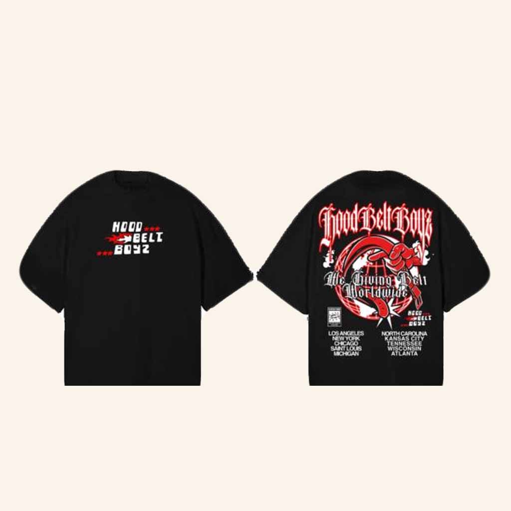 C2ahny Merch Hood Belt Boyz T-Shirt Best Christmas Gifts For Brother