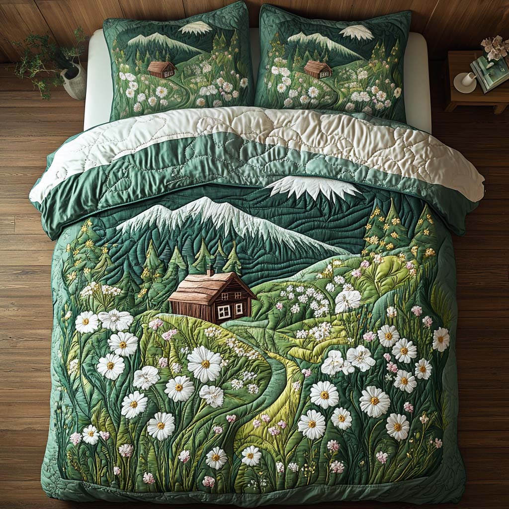 Cabin Comforts Quilted Bedding Set Duvet Cover Bedspreads Xmas Gift For Whole Family Cabin Comforts Quilted Bedding Set Duvet Cover Bedspreads Xmas Gift For Whole Family
