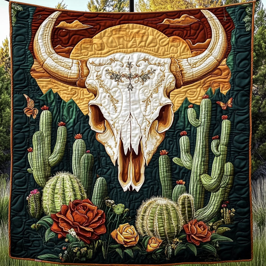 Cactus Bloom Quilted Blanket Cute Colorful Blanket Cow Themed Christmas Gifts Cactus Bloom Quilted Blanket Cute Colorful Blanket Cow Themed Christmas Gifts