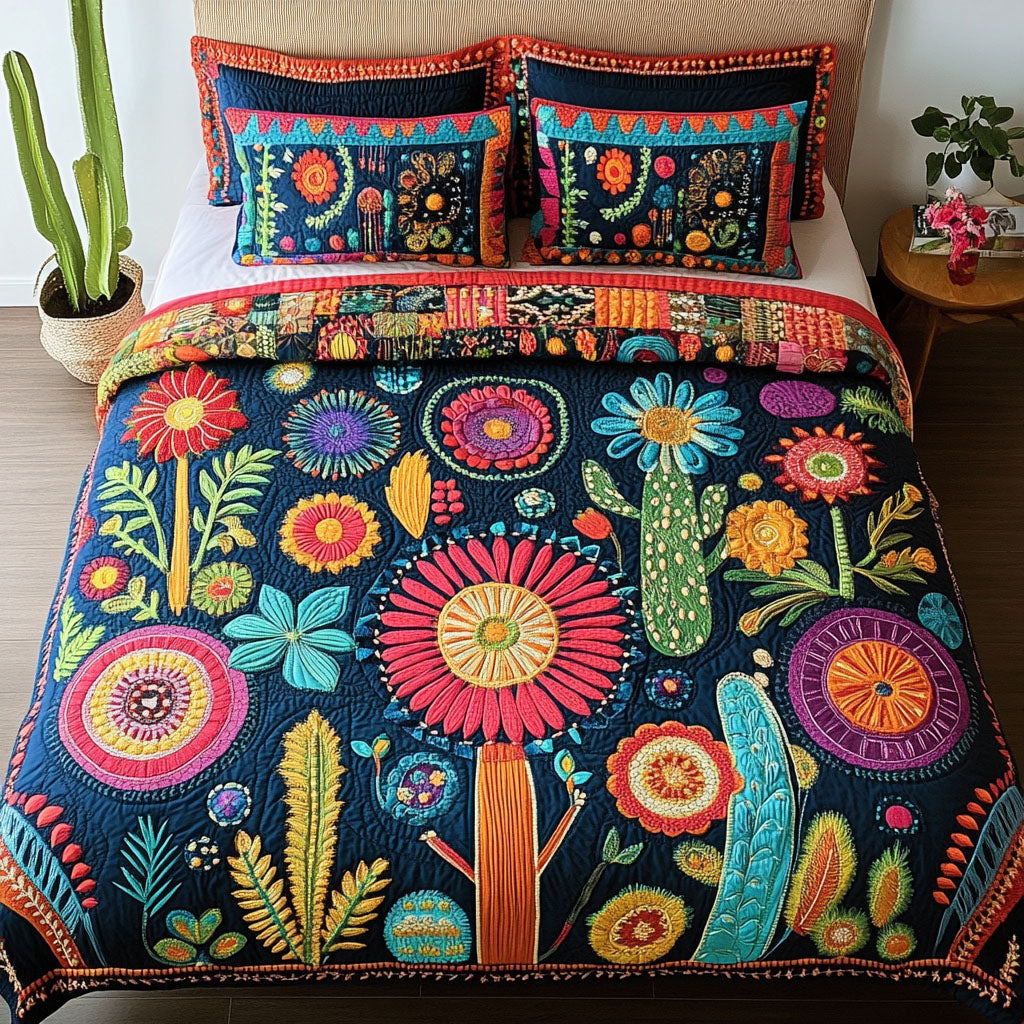 Cactus Serenity Quilted Bedding Set Duvet Cover Bed Sheet Set Gifts For Cactus Lovers Cactus Serenity Quilted Bedding Set Duvet Cover Bed Sheet Set Gifts For Cactus Lovers