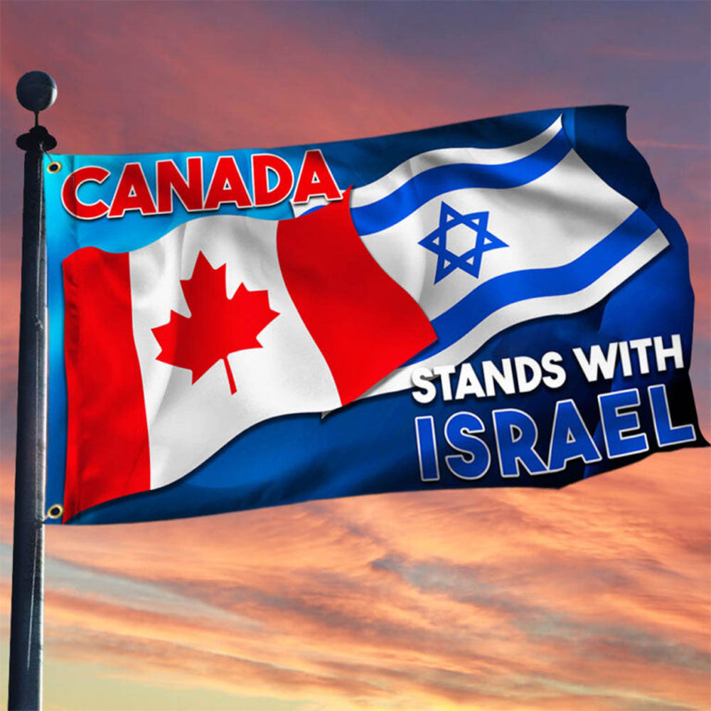 Canada Stands With Israel Flag Canada And Israeli Flag Support Israel Merchandise Canada Stands With Israel Flag Canada And Israeli Flag Support Israel Merchandise