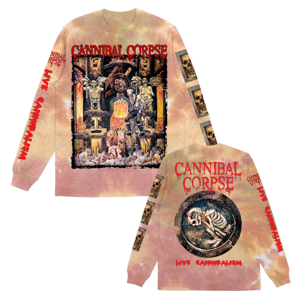 Cannibal Corpse Live Cannibalism 25th Anniversary Long Sleeve T-Shirt Gifts For Music Lovers Cannibal Corpse Live Cannibalism 25th Anniversary Long Sleeve T-Shirt Gifts For Music Lovers