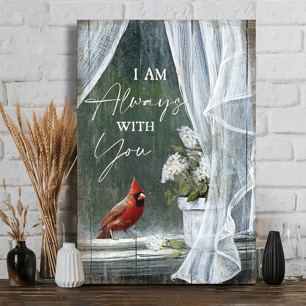 Cardinal I Am Always With You Poster Memorial Wall Art Decor For Living Room Cardinal I Am Always With You Poster Memorial Wall Art Decor For Living Room