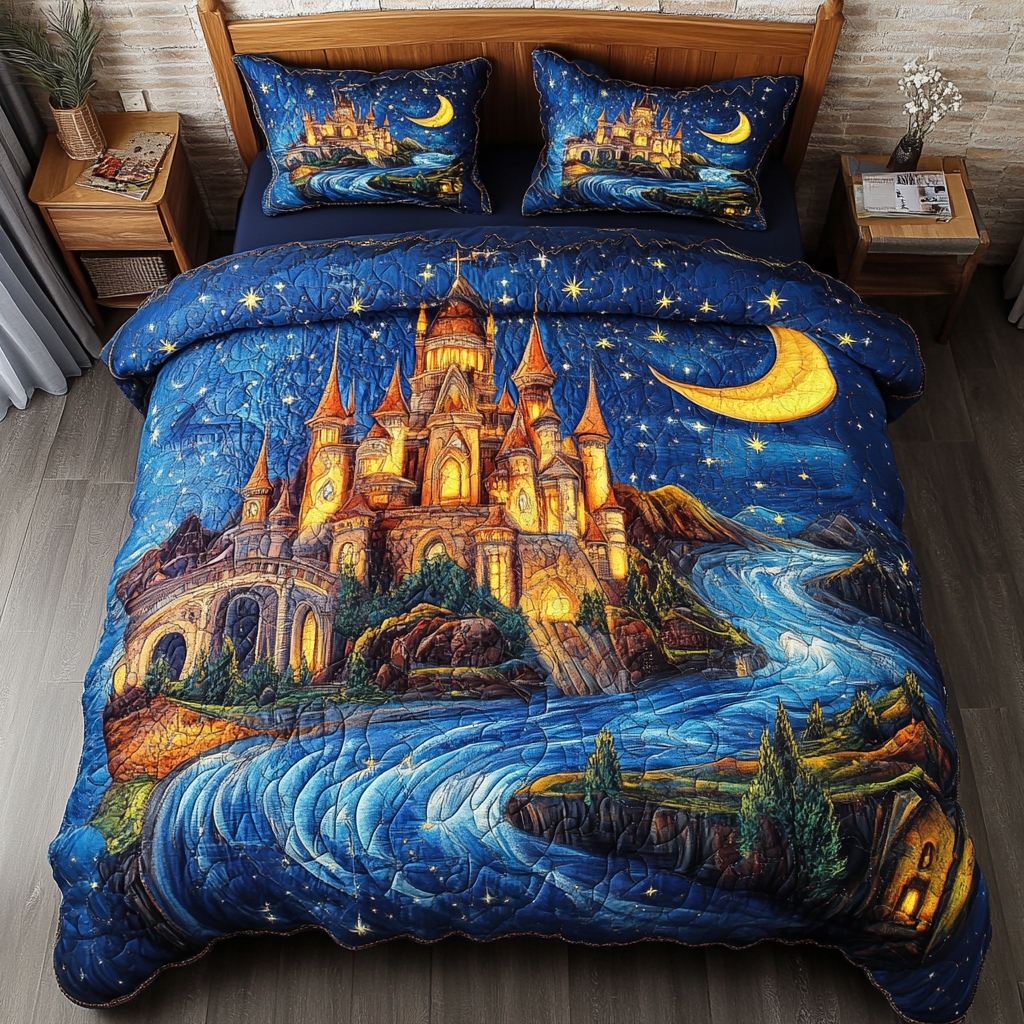 Castle Dream Quilted Bedding Set Duvet Cover Bedspreads Best Xmas Gifts For Mother In Law Castle Dream Quilted Bedding Set Duvet Cover Bedspreads Best Xmas Gifts For Mother In Law