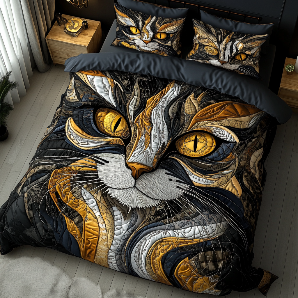 Cat Dream Quilted Bedding Set Duvet Cover Bed Sheet Set Cute Gifts For Cat Lovers Cat Dream Quilted Bedding Set Duvet Cover Bed Sheet Set Cute Gifts For Cat Lovers