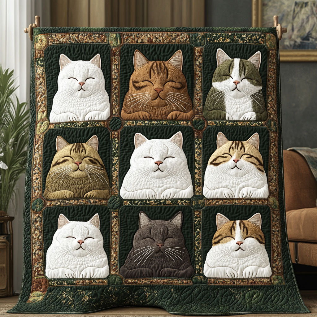 Catnap Corner Quilted Blanket Nice Throw Blanket Themed Cat Presents Catnap Corner Quilted Blanket Nice Throw Blanket Themed Cat Presents