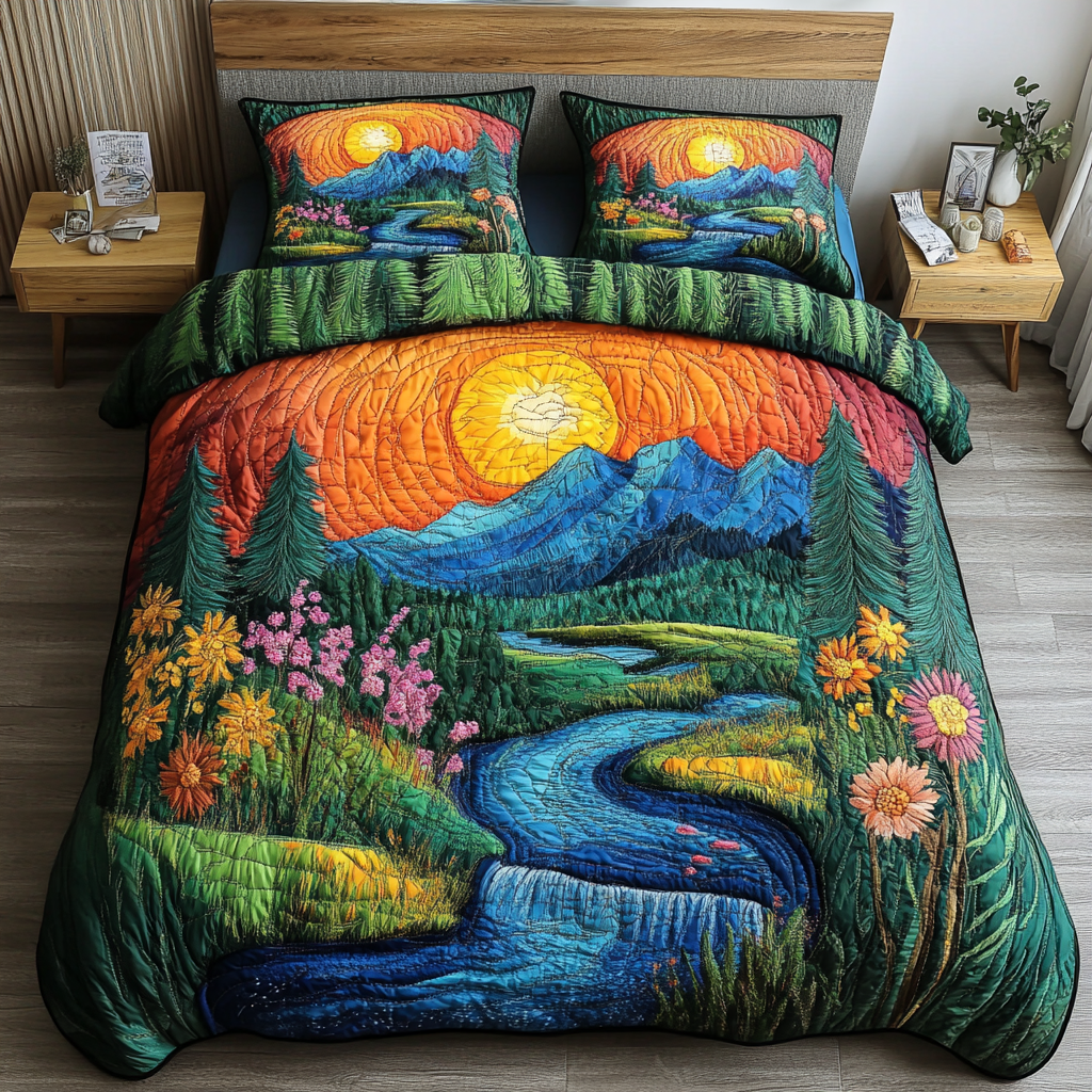 Cedar Nest Quilted Bedding Set Duvet Cover Bed Sheet Set Stocking Stuffers For Mom Cedar Nest Quilted Bedding Set Duvet Cover Bed Sheet Set Stocking Stuffers For Mom