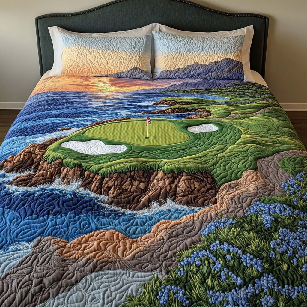 Cedar Valley Golf Course Quilted Bedding Set Duvet Cover Merch Humorous Golf Gifts Cedar Valley Golf Course Quilted Bedding Set Duvet Cover Merch Humorous Golf Gifts