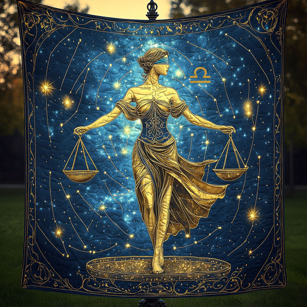Celestial Libra Queen Quilted Blanket Cute Throw Blanket Good Christmas Gifts For Dad Celestial Libra Queen Quilted Blanket Cute Throw Blanket Good Christmas Gifts For Dad