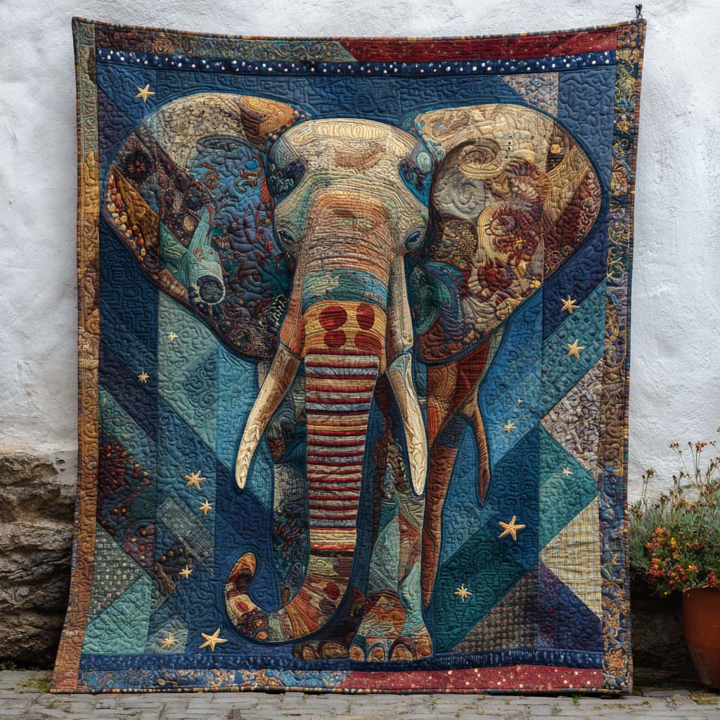 Celestial Majesty Quilted Blanket Nice Throw Blanket Elephant Gifts For Him Celestial Majesty Quilted Blanket Nice Throw Blanket Elephant Gifts For Him