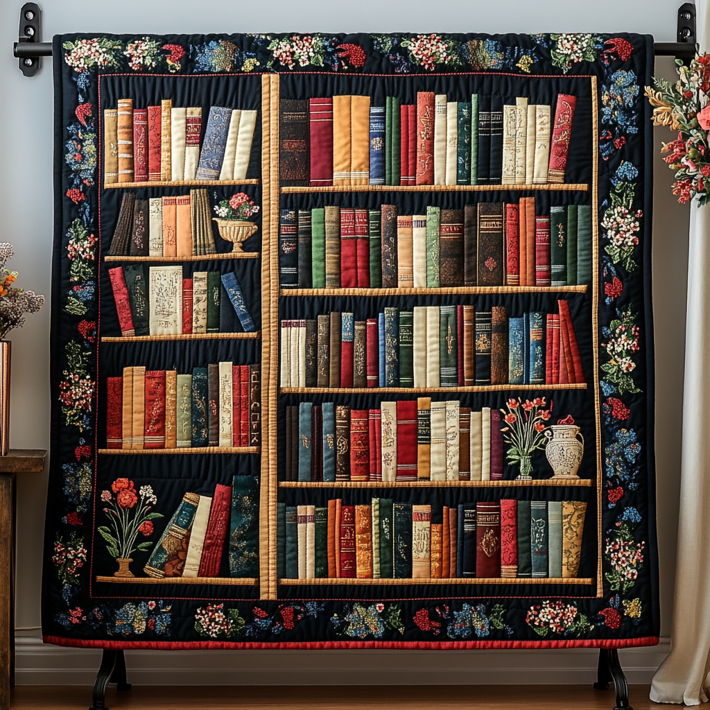 Chapter Nook Quilted Blanket Cute Colorful Blanket Great Book Themed Gifts Chapter Nook Quilted Blanket Cute Colorful Blanket Great Book Themed Gifts