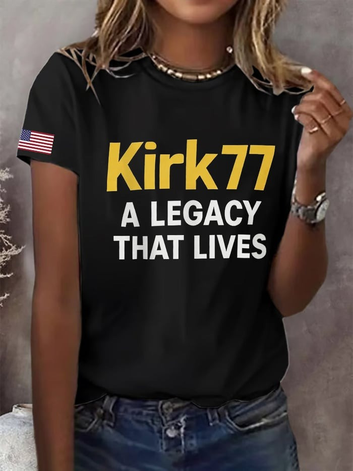 Charlie Kirk 77 Shirt Women's Kirk77 A Legacy That Lives Shirt Elon Musk Kirk77 Merch MAGA Gifts Charlie Kirk 77 Shirt Women's Kirk77 A Legacy That Lives Shirt Elon Musk Kirk77 Merch MAGA Gifts