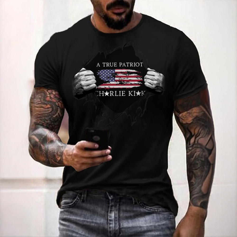 Charlie Kirk A True Patriot T-Shirt 1993 2025 Charlie Kirk Memorial Shirt Gifts For Men Charlie Kirk A True Patriot T-Shirt 1993 2025 Charlie Kirk Memorial Shirt Gifts For Men