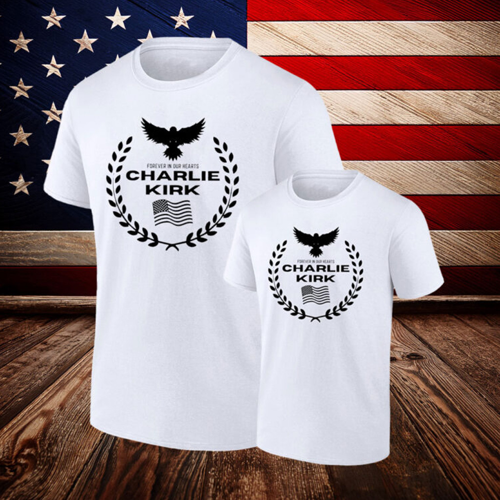 Charlie Kirk forever in our hearts USA flag shirt Charlie Kirk forever in our hearts USA flag shirt