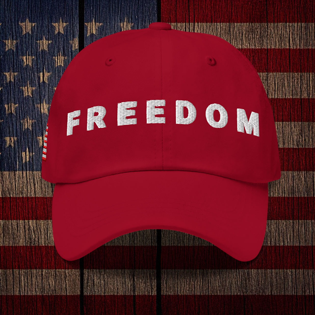 Charlie Kirk Freedom Classic Hat Red Embroidered Charlie Kirk Merch Charlie Kirk Freedom Classic Hat Red Embroidered Charlie Kirk Merch