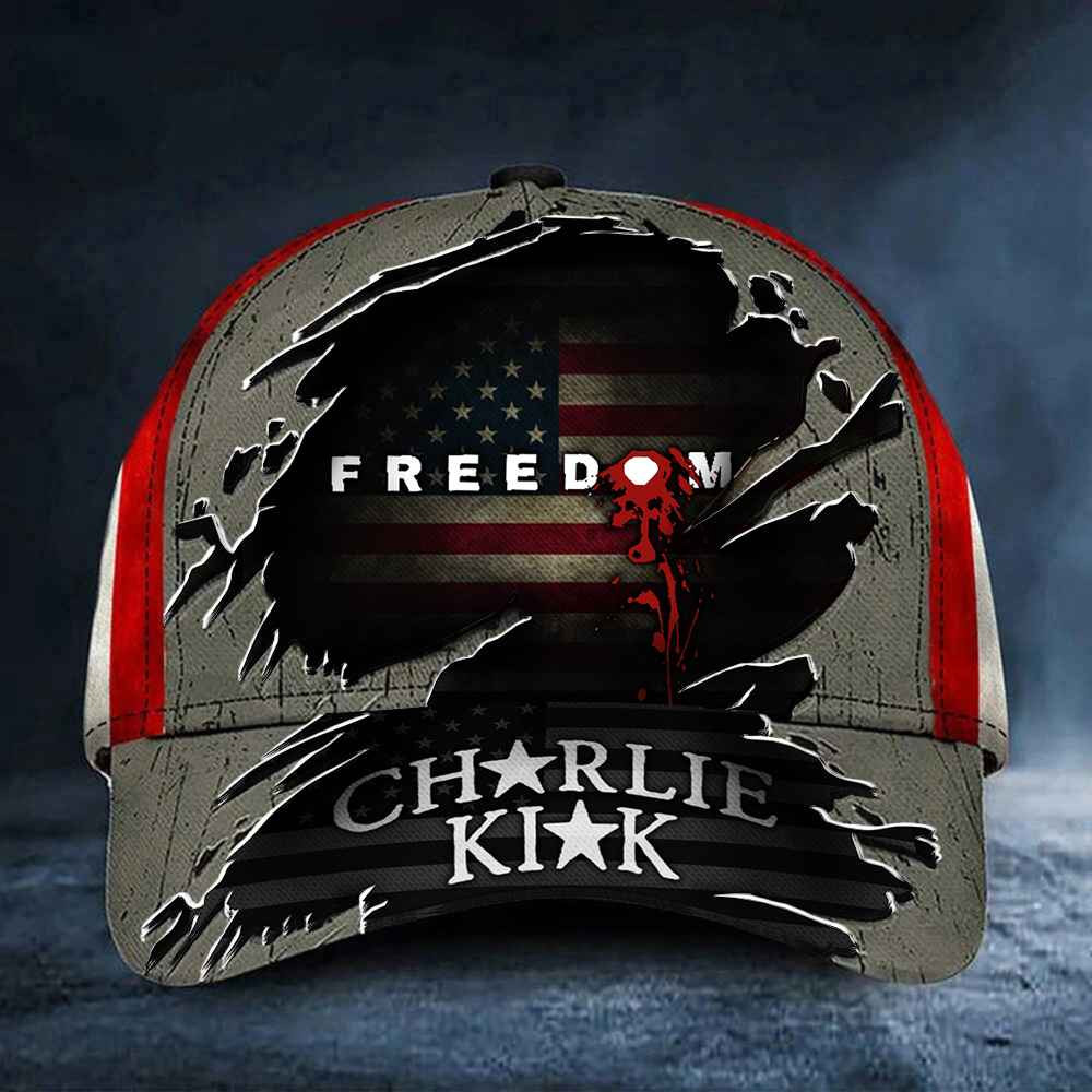 Charlie Kirk Freedom Hat Bloodstain Charlie Kirk Memorial Merch Best Gifts For Supporters Charlie Kirk Freedom Hat Bloodstain Charlie Kirk Memorial Merch Best Gifts For Supporters
