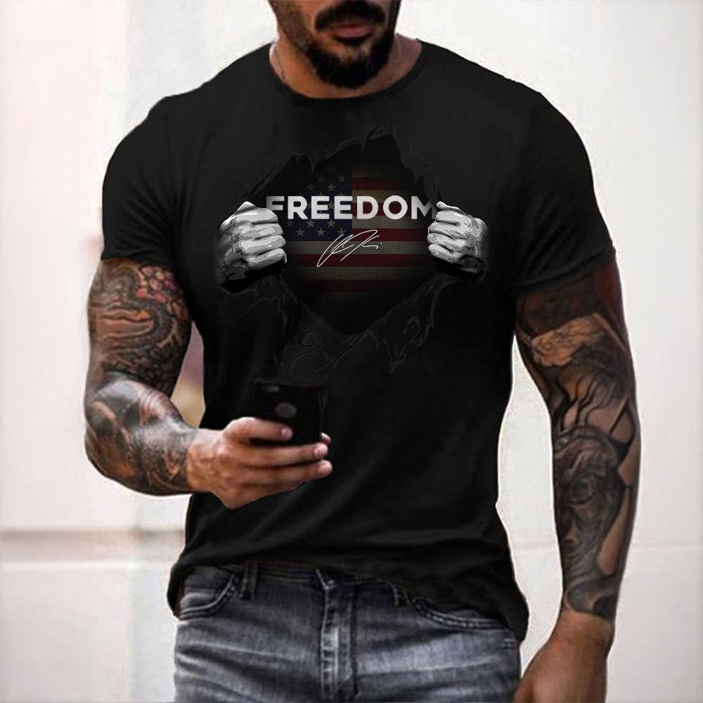 Charlie Kirk Freedom T-Shirt Justice For Charlie Kirk Apparel Gifts For Proud Dad Charlie Kirk Freedom T-Shirt Justice For Charlie Kirk Apparel Gifts For Proud Dad