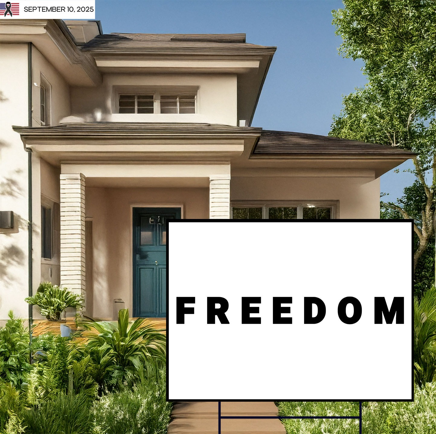 Charlie Kirk Freedom Yard Sign Charlie Kirk Freedom Yard Sign