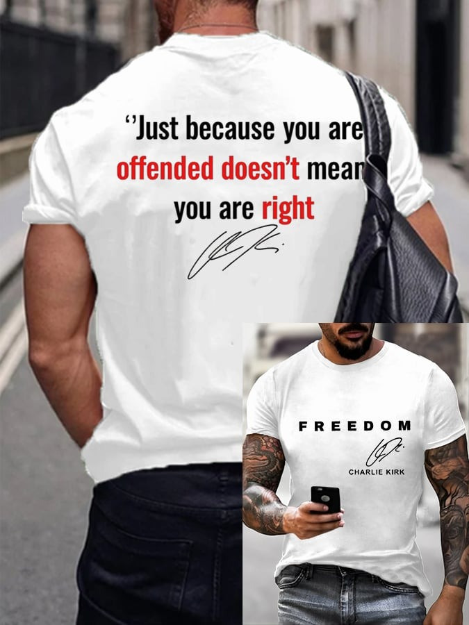 Charlie Kirk Funeral Merch White Freedom Shirt Charlie Kirk Apparel Gifts For Father Charlie Kirk Funeral Merch White Freedom Shirt Charlie Kirk Apparel Gifts For Father