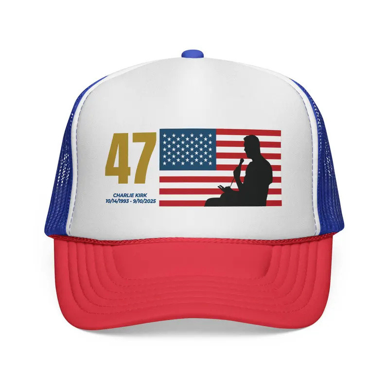 Charlie Kirk Hat 47 Patriotic Trucker Hat USA Pride Cap Charlie Kirk Merchandise Charlie Kirk Hat 47 Patriotic Trucker Hat USA Pride Cap Charlie Kirk Merchandise