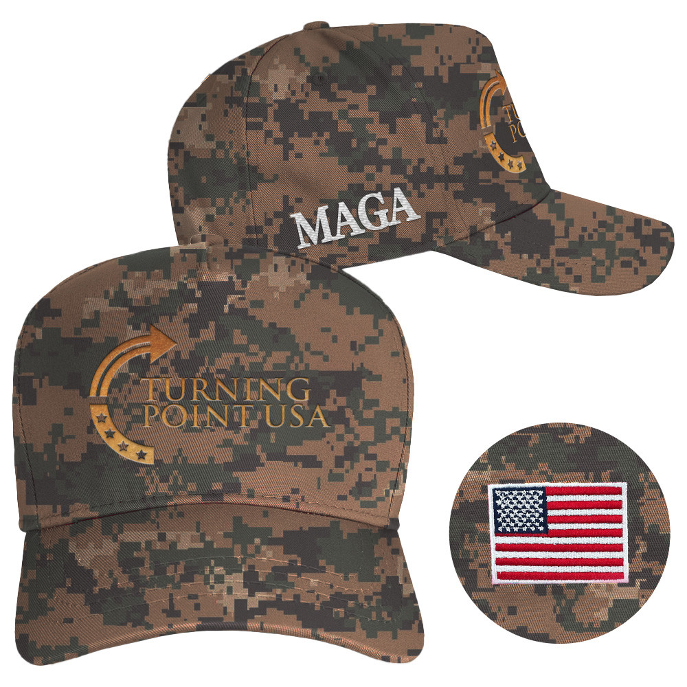 Charlie Kirk Hat Camo Embroidered Turning Point USA Hat MAGA Cap Gifts For Republican Charlie Kirk Hat Camo Embroidered Turning Point USA Hat MAGA Cap Gifts For Republican