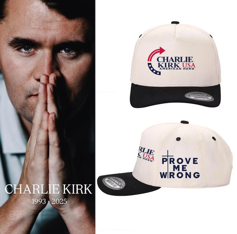 Charlie Kirk Hat Embroidered Memorial Turning Point USA Hat Charlie Kirk Merchandise Charlie Kirk Hat Embroidered Memorial Turning Point USA Hat Charlie Kirk Merchandise
